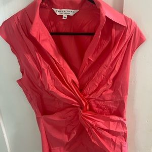 Trina Turk Pink Blouse Top, short sleeve, Los Angeles, size Medium women’s